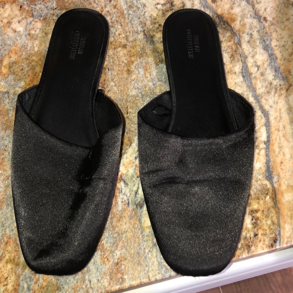 Urban outfitters black slip on shoes